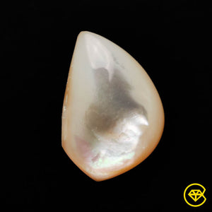 12 carat Mother Of Pearl Cabochon Natural 22X15X5 mm From China