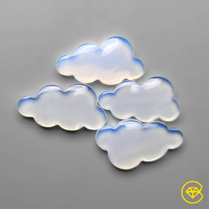 26 carat Opalite Cloud Carvings Calibrated Lot Natural 21X12X4 mm From Hong Kong