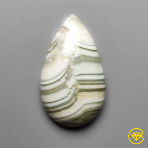 13 carat Saturn Chalcedony Cabochon Natural 24X14X5 mm From Turkey