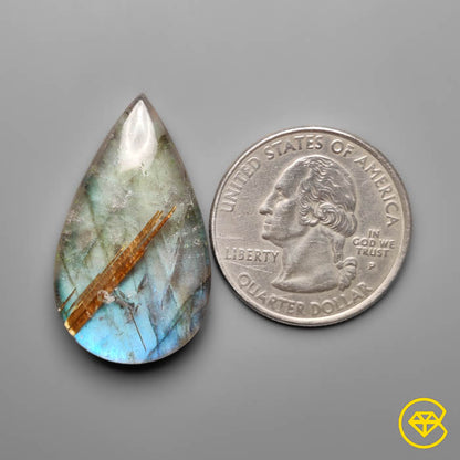 Labradorite,Rutilated Quartz