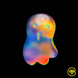 9 carat Aurora Opal Doublet Ghost Carving Assembled 18X13X5 mm From Australia