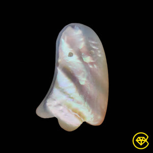 7 carat Mother Of Pearl Gost Carving Natural 20X13X4 mm From China