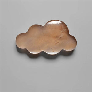 Peach Moonstone Cloud Carving