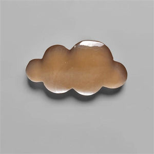 Peach Moonstone Cloud Carving