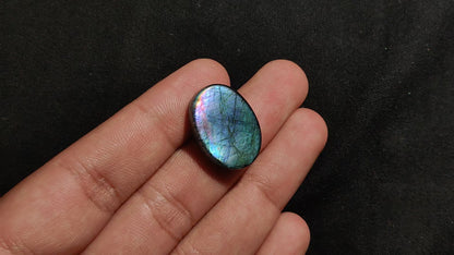 Electric Blue Spectrolite Cabochon