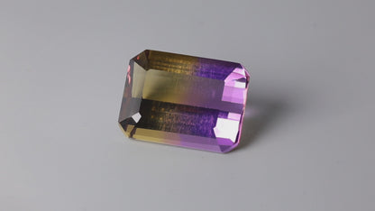 Faceted Ametrine AAA Perfect Bicolor