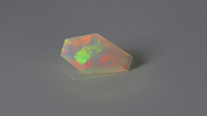Step Faceted Ethiopian Opal Coffin