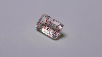 Faceted Lepidocrocite In Quartz