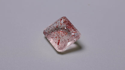 Faceted Lepidocrocite In Quartz