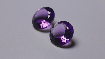 AAA Fine Amethysts Faceted Pair