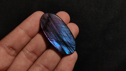 Bicolor (Half Neon Half Purple) Spectrolite Cabochon
