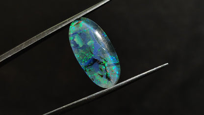 Monarch Opal Doublet Sterling Opal Cabochon