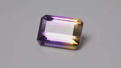 Rare Large Faceted Ametrine AAA Perfect Bicolor