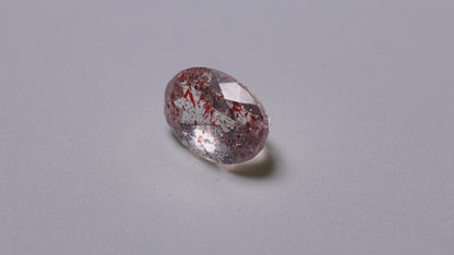 Faceted Lepidocrocite In Quartz