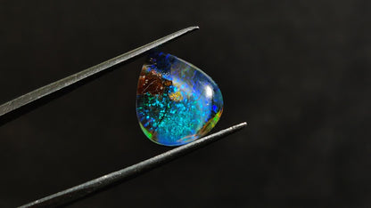 Monarch Opal Doublet Sterling Opal Cabochon