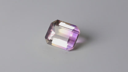 Faceted Ametrine AAA Perfect Bicolor