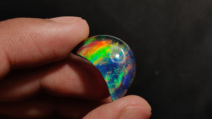 Aurora Opal Crescent Doublet