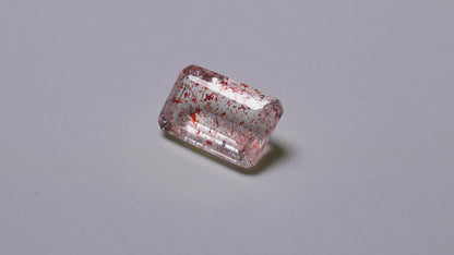 Faceted Lepidocrocite In Quartz