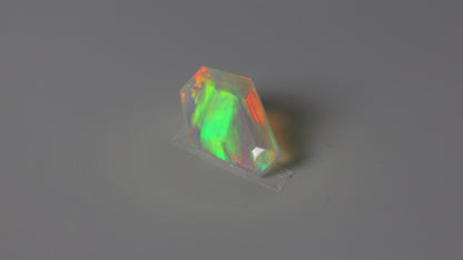 Step Faceted Ethiopian Opal Coffin
