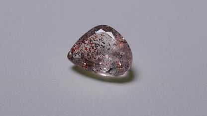 Faceted Lepidocrocite In Quartz
