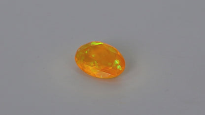 Faceted Mexican Fire Opal