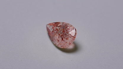 Faceted Lepidocrocite In Quartz