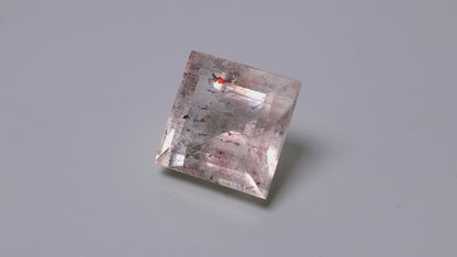Lepidocrocite In Quartz Faceted