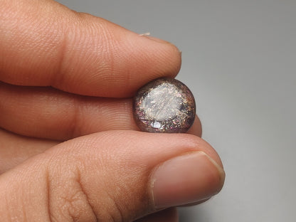 Bloodshot Iolite Sunstone Cabochon with Confetti