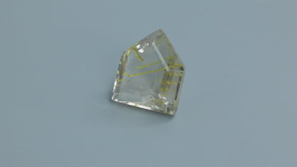 Faceted Golden Rutilated Quartz