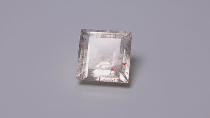 Lepidocrocite In Quartz Faceted