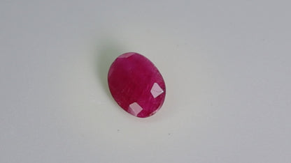 Faceted Natural Indian Ruby
