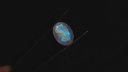 Faceted Rainbow Moonstone