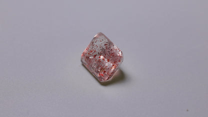 Faceted Lepidocrocite In Quartz