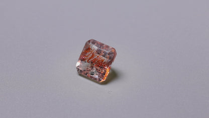 Faceted Lepidocrocite In Quartz