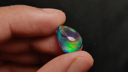 Rose Cut Aurora Opal Doublet