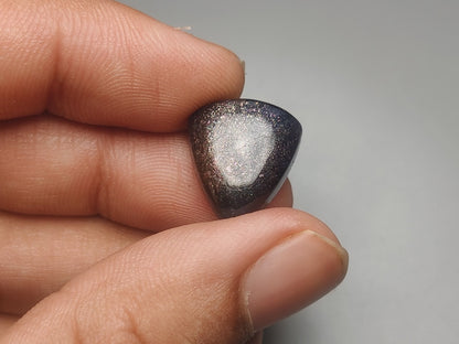 Bloodshot Iolite Sunstone Cabochon with Confetti