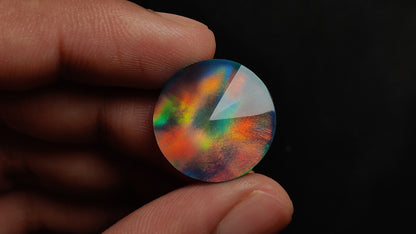 Radin Cut Aurora Opal Doublet