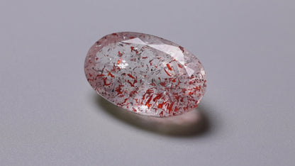 Faceted Lepidocrocite In Quartz