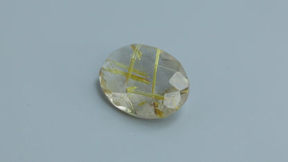 Faceted Golden Rutilated Quartz