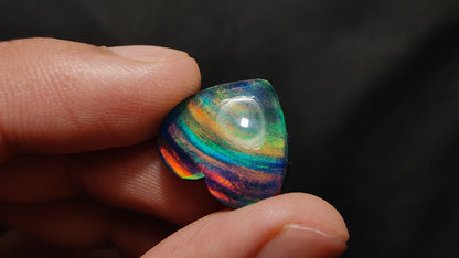 Aurora Opal Heart Doublet