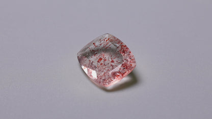 Faceted Lepidocrocite In Quartz