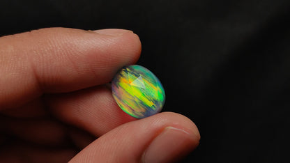 Rose Cut Aurora Opal Doublet