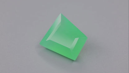 Gem Chrysoprase from Australia Faceted