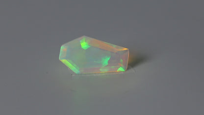Step Faceted Ethiopian Opal Coffin
