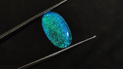 Monarch Opal Doublet Sterling Opal Cabochon