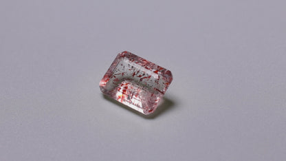 Faceted Lepidocrocite In Quartz