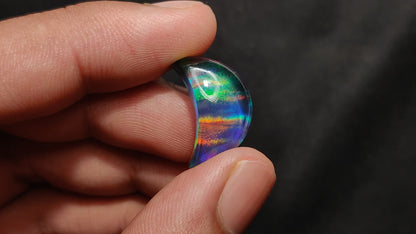 Aurora Opal Crescent Doublet