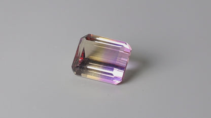 Faceted Ametrine AAA Perfect Bicolor