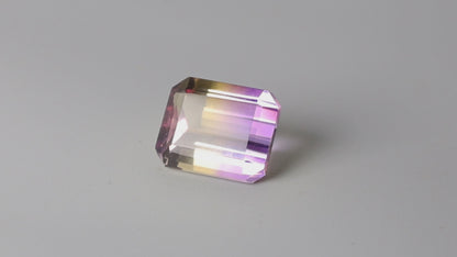 Faceted Ametrine AAA Perfect Bicolor