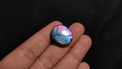 Bicolor (Half Neon Half Purple) Spectrolite Cabochon